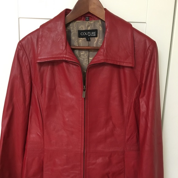 Designer genuine lamb leather jacket - Picture 1 of 7